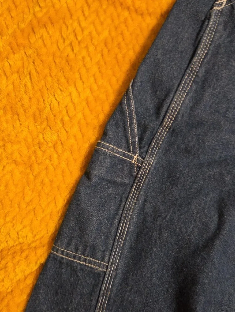 Relaxed Fit Men's Denim Overalls in Blue R Real Work wear 30